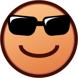 sunglasses (yellow) emoji