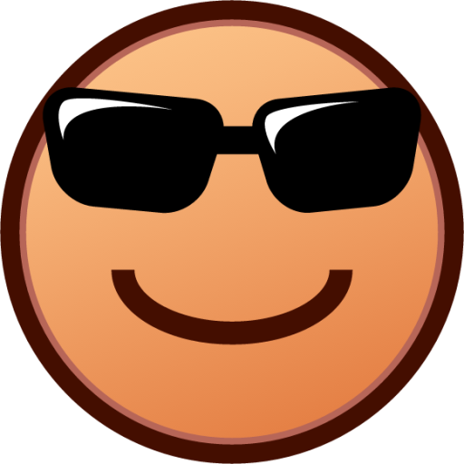 sunglasses (yellow) emoji