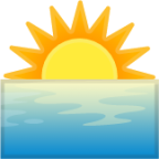 sunrise emoji
