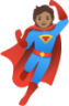 superhero: medium skin tone emoji