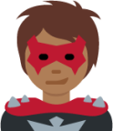 supervillain: medium-dark skin tone emoji