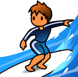 surfer (plain) emoji