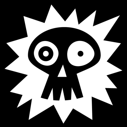 surprised skull icon