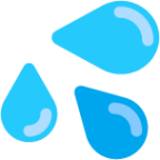 sweat droplets emoji