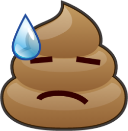 sweat (poop) emoji
