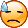 sweat (smiley) emoji