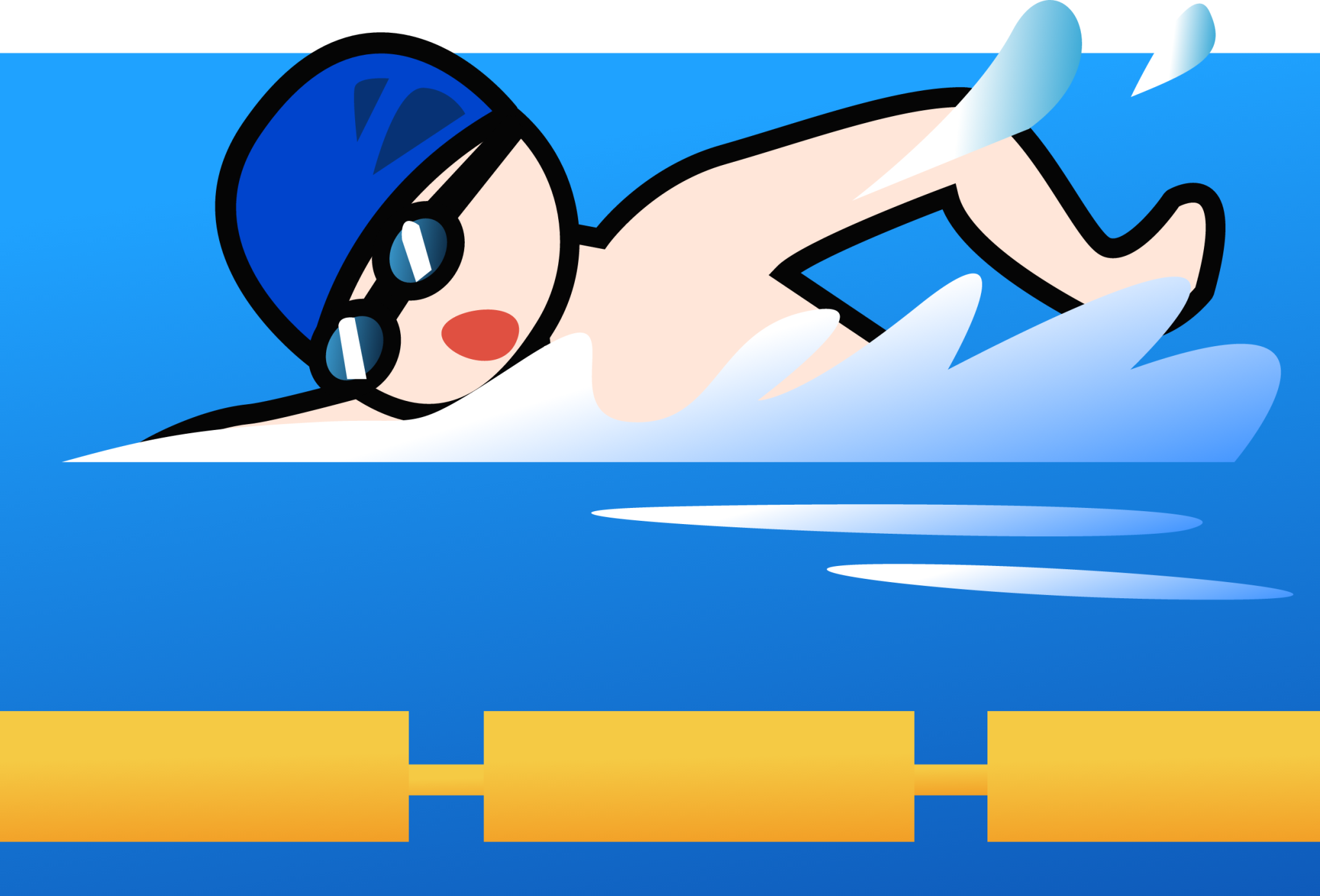 swimmer (white) emoji