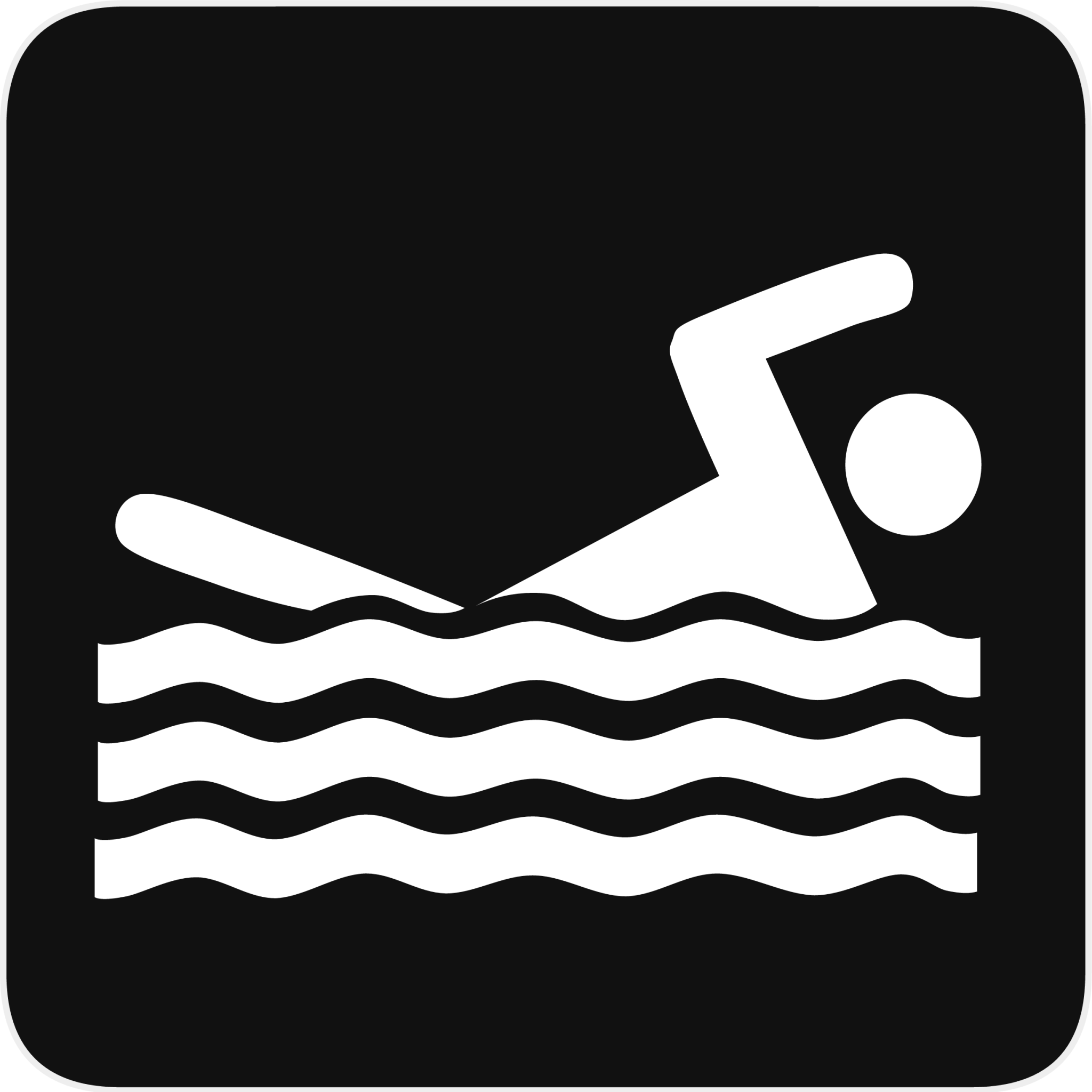 swimming outdoor icon