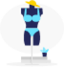 Swimming suit illustration