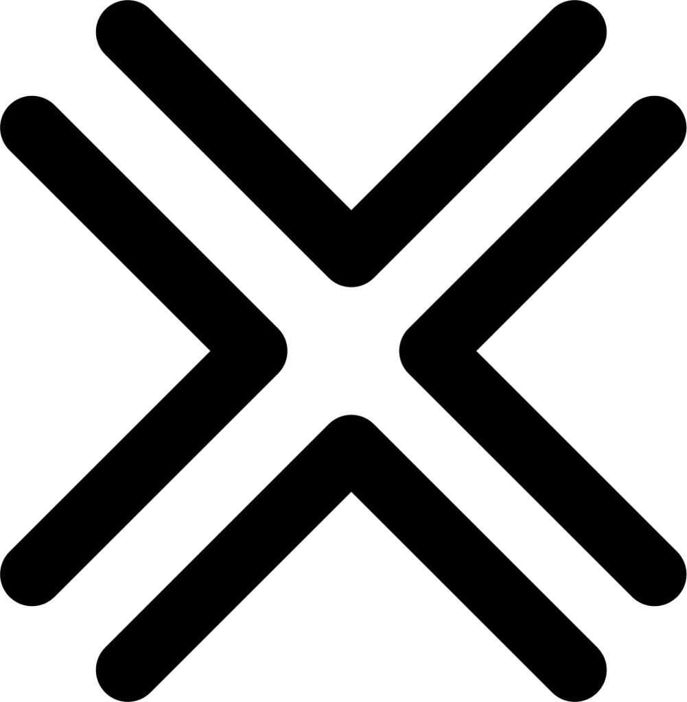 symbol double x icon