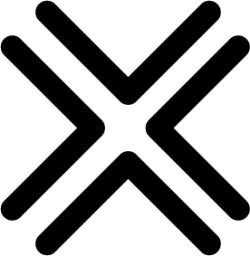 symbol double x icon