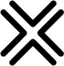 symbol double x icon