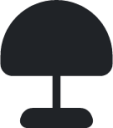 tablelamp (rounded filled) icon