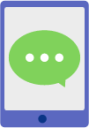 tablet chat icon