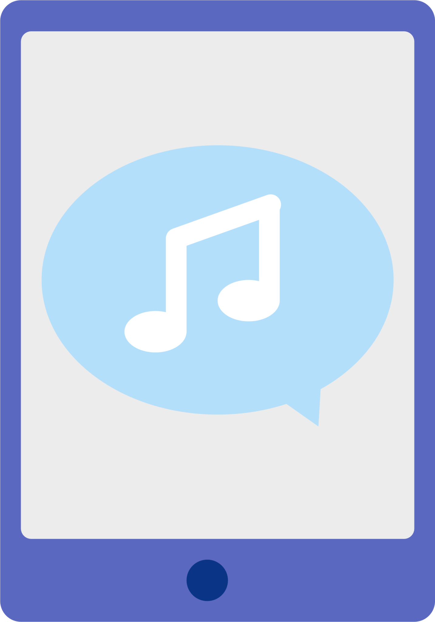 tablet music icon