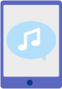 tablet music icon
