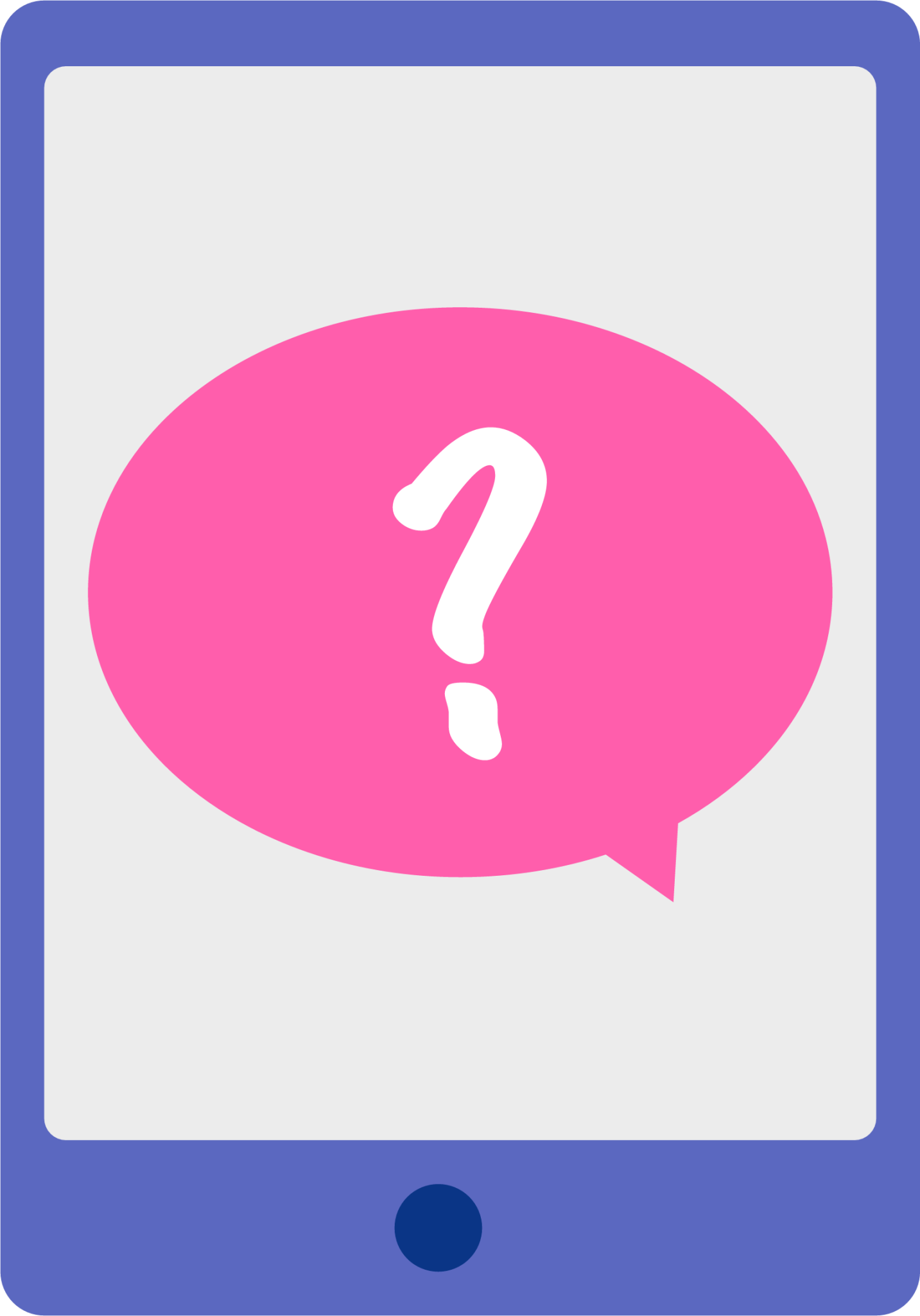 tablet question icon
