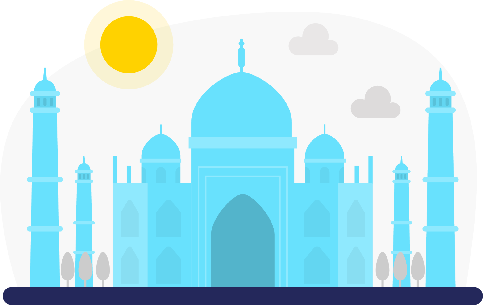 Taj Mahal illustration