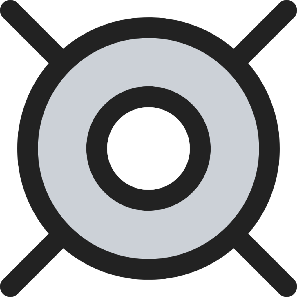 Target duotone line icon
