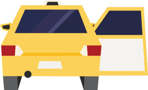 taxi outbound door right illustration