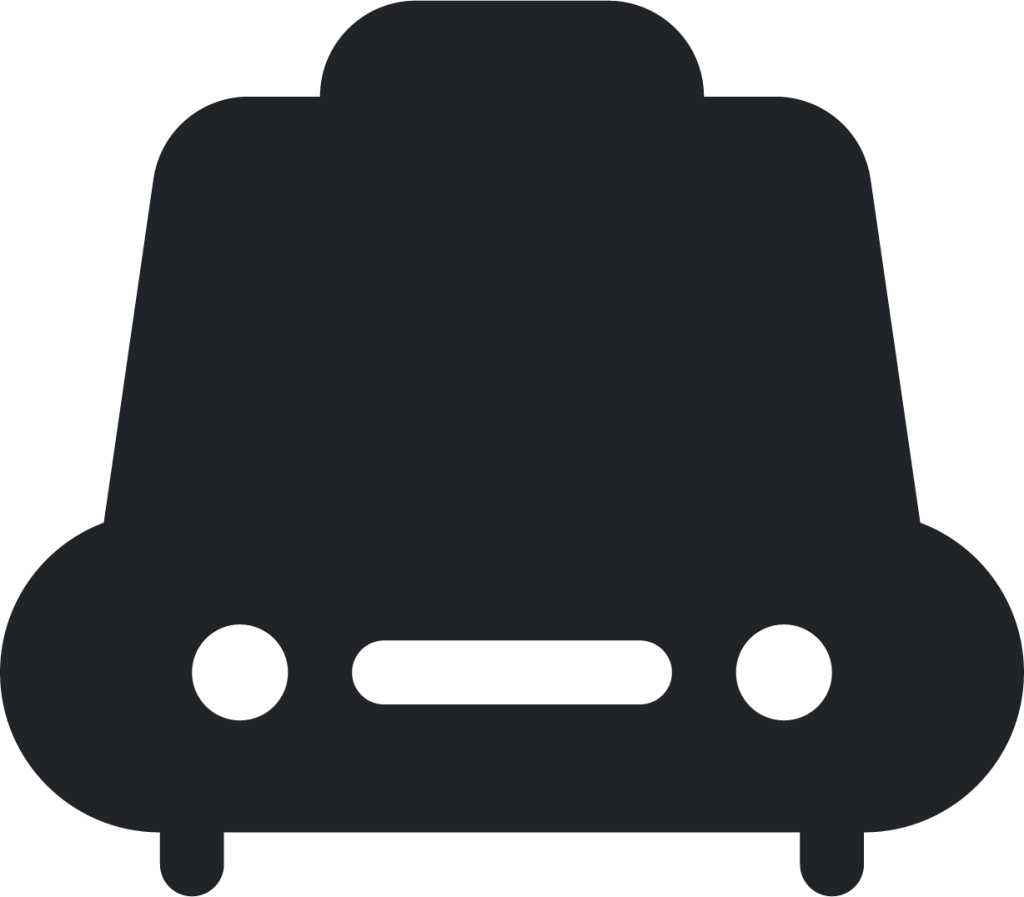 taxi (rounded filled) icon