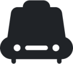 taxi (rounded filled) icon