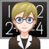 teacher (white) emoji
