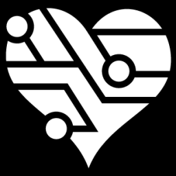 techno heart icon
