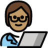 technologist: medium skin tone emoji
