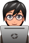 technologist (plain) emoji
