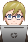 technologist (white) emoji