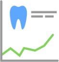 teeth graph icon