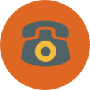 telephone mobile phone call calling red icon
