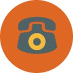 telephone mobile phone call calling red icon