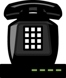 telephone on top of modem emoji