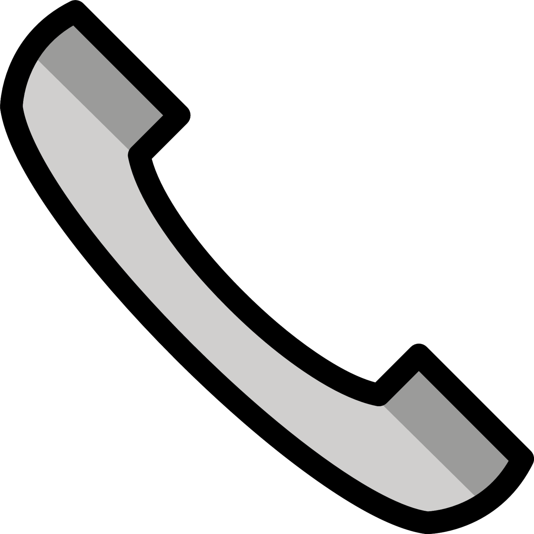 telephone logo black and white