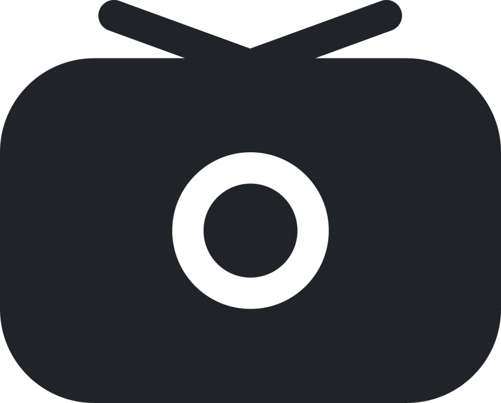 television (rounded filled) icon