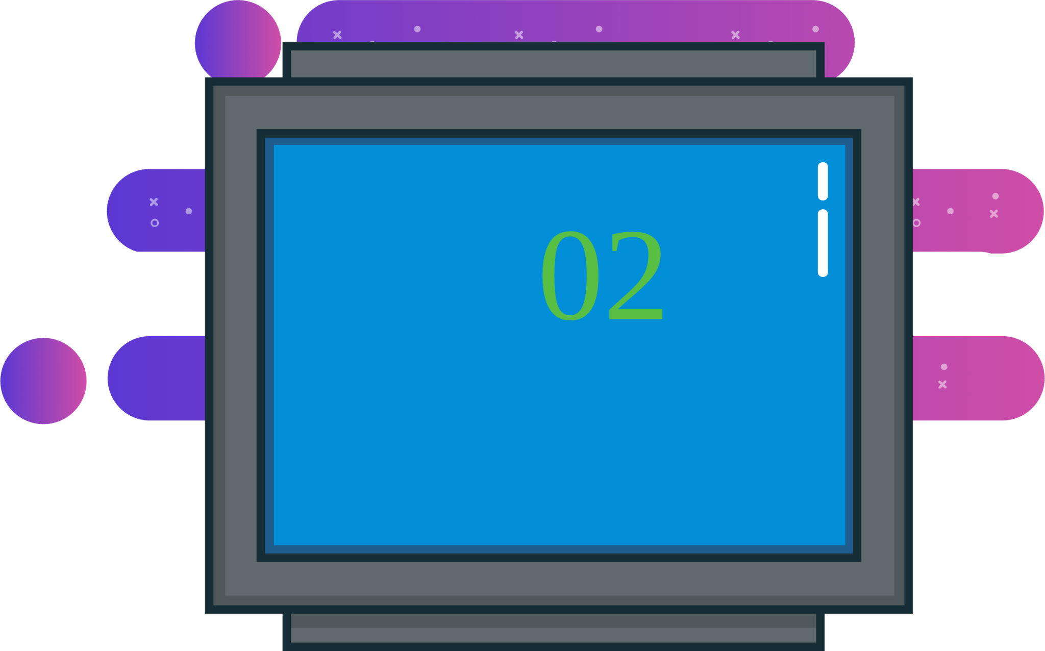 television tv monitor illustration