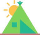 tent sun icon