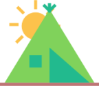 tent sun icon