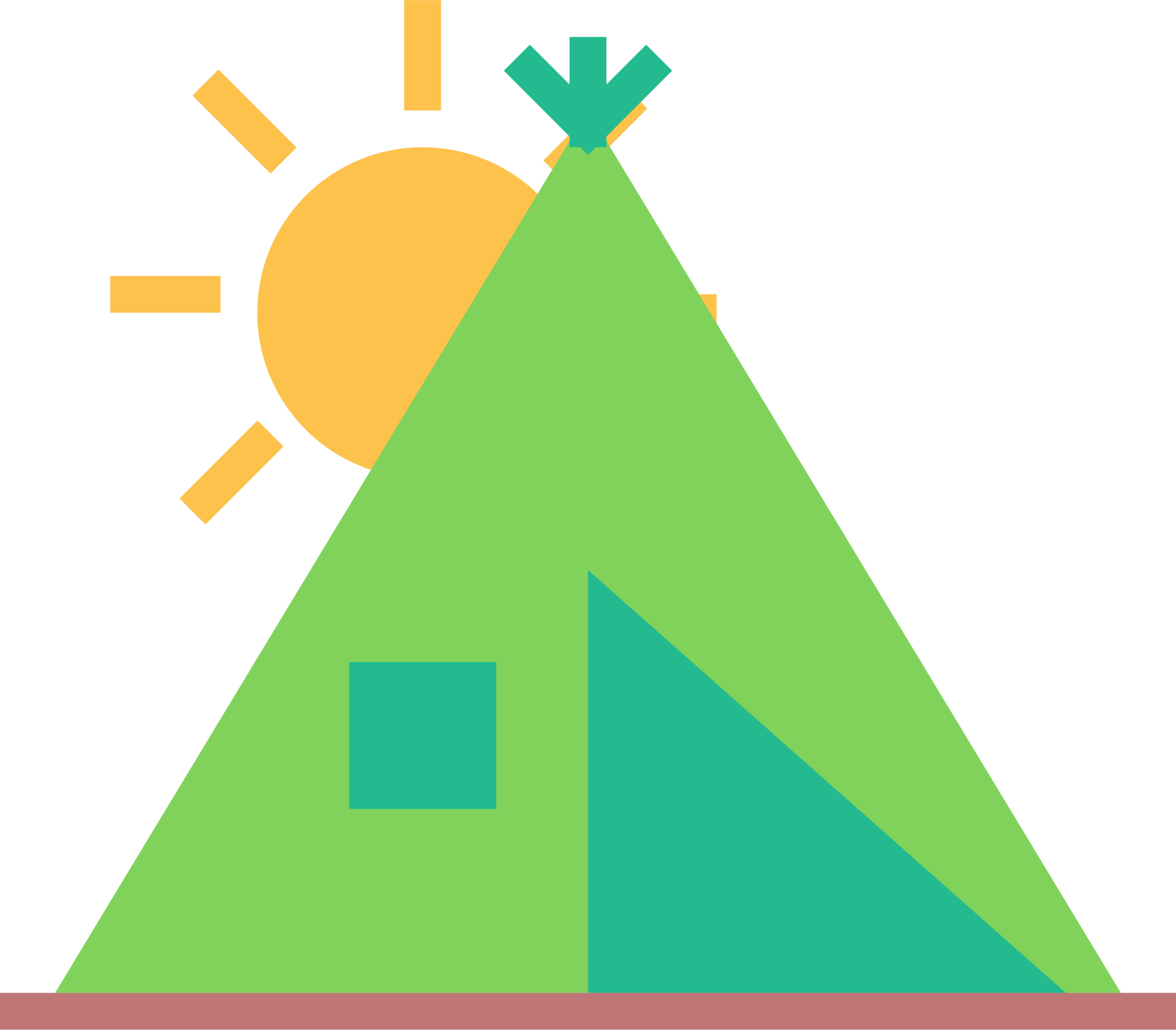 tent sun icon