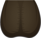 testicles (black) emoji