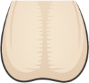 testicles (white) emoji