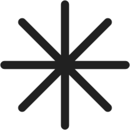 Text Asterisk icon