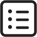 Text Bullet List Square icon