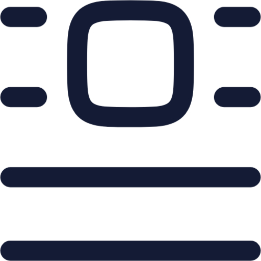 text centerline center top icon