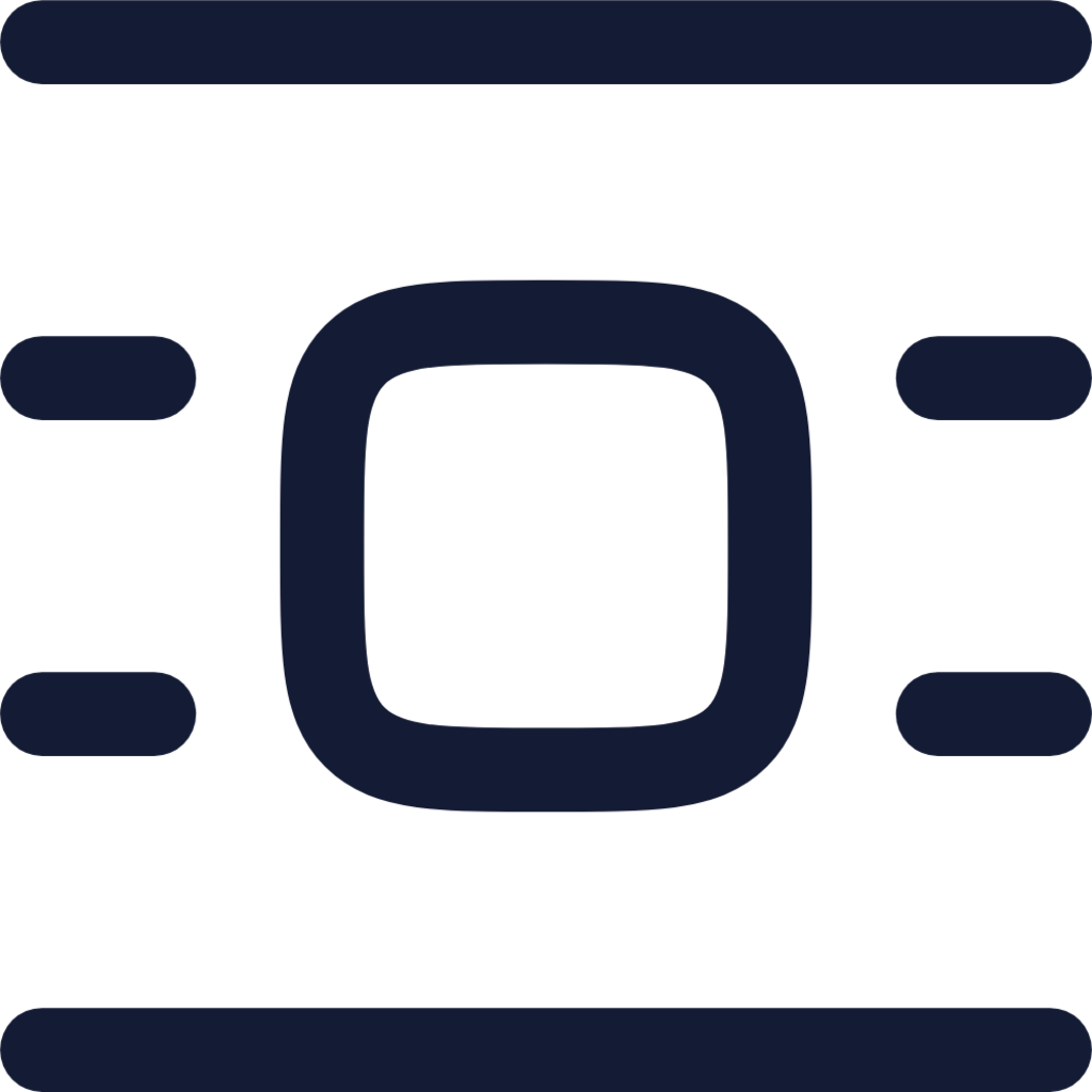 text centerline middle icon
