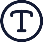 text circle icon