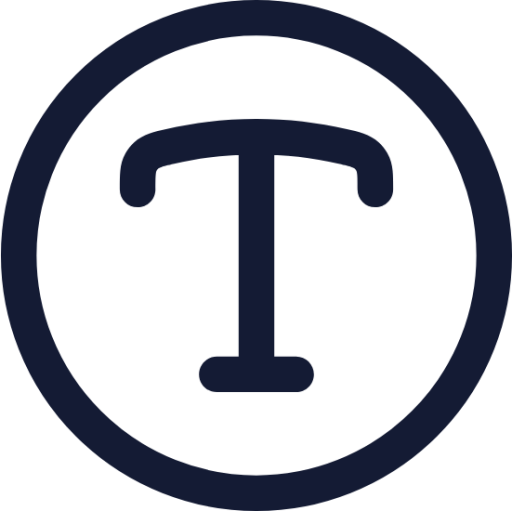 text circle icon