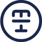 Text Cross Circle icon